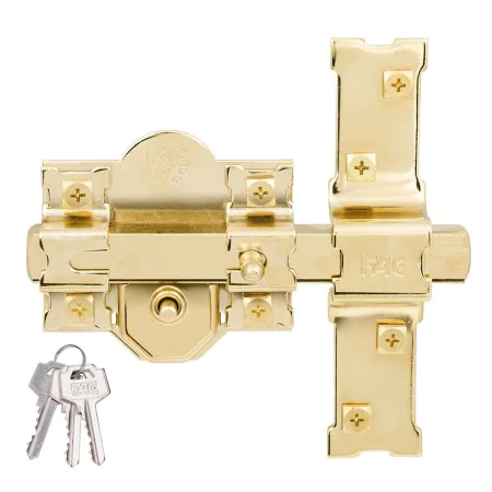 Cerrojo de seguridad Fac 301-r/80 Dorado Acero 50 mm 80 mm de Fac Seguridad, Cerrojos y pestillos - Ref: S7919825, Precio: 61...