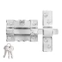 Loquet de porte Fac 300-p/87 Broche Nickelé de Fac Seguridad, Loquets et verrous - Réf : S7919833, Prix : 30,21 €, Remise : %