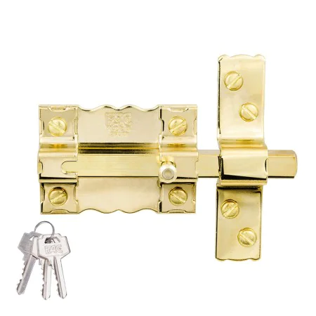 Aldraba para porta Fac 300-p/87 Dourado Escorredor de Fac Seguridad, Ferrolhos e postigos - Ref: S7919834, Preço: 33,78 €, De...