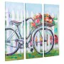 Bild Alexandra House Living Bike Canvas-Stoff Tannenholz 90 x 3 x 30 cm von Alexandra House Living, Gemälde - Ref: D1630713, ...