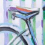 Bild Alexandra House Living Bike Canvas-Stoff Tannenholz 90 x 3 x 30 cm von Alexandra House Living, Gemälde - Ref: D1630713, ...