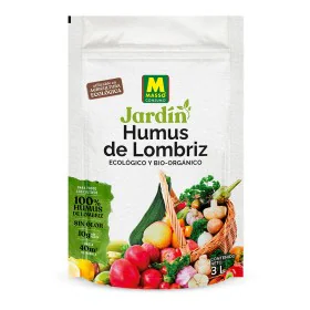 Abono orgánico Massó Earthworm hummus 3 L de Massó, Tierras - Ref: S7920027, Precio: 10,99 €, Descuento: %