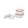 Ensemble de Boîtes à Lunch Bergner Q4052 Carré Verre Borosilicaté (3 pcs) de Bergner, Stockage des aliments - Réf : S7920278,...