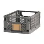 Jeu de Caisses de Rangement Empilables 33 x 24,5 x 15 cm Gris foncé de BigBuy Home, Boîtes et coffres de rangement - Réf : S7...