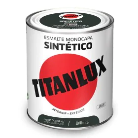 Synthetic enamel paint Titanlux 5808988 Green 750 ml by Titanlux, Varnish - Ref: S7920419, Price: 21,25 €, Discount: %