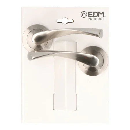 Handle with rosette EDM 707 Aluminium Ø 50 mm by EDM, Handle Sets - Ref: S7920547, Price: 16,27 €, Discount: %