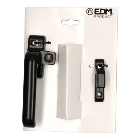 Crank EDM 6801 Pressure closure Black Aluminium Left by EDM, Lockable Window Levers - Ref: S7920559, Price: 11,31 €, Discount: %