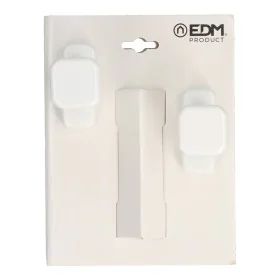 Pommeau EDM 6807 Blanc Aluminium 80 x 39 mm de EDM, Boutons de portes - Réf : S7920562, Prix : 24,38 €, Remise : %