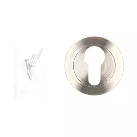 Trou de serrure EDM Pera 707 Aluminium nickel Ø 50 x 10 mm de EDM, Rosaces de serrures - Réf : S7920569, Prix : 6,40 €, Remis...