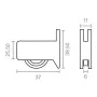 Lager EDM CO-22 rd08 Nylon 37 x 39,5 mm (2 Stück) von EDM, Schubladenauszüge - Ref: S7920579, Preis: 7,02 €, Rabatt: %