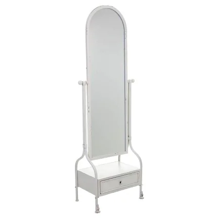 Miroir sur pied Alexandra House Living Blanc Fer 38 x 184 x 65 cm de Alexandra House Living, Miroirs en pied - Réf : D1630723...