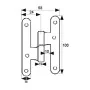 Charnière EDM PN04 100 x 58 mm Droite Acier de EDM, Charnières - Réf : S7920586, Prix : 7,51 €, Remise : %