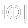 Unterlegscheiben EDM OV02 Oval Scharniere Messing Ø 10 mm 10 x 7 x 1,5 mm von EDM, Ersatzteile für Schlösser - Ref: S7920594,...