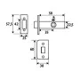 Latch EDM PCT03 Tubular Steel 68 x 25 x 57,5 mm by EDM, Lock Replacement Parts - Ref: S7920607, Price: 6,46 €, Discount: %