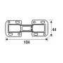 Charnière EDM BC10 Recouvrir Acier de EDM, Charnières - Réf : S7920622, Prix : 8,41 €, Remise : %