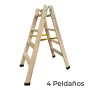 Échelle pliante à 4 marches Plabell Bois 114 x 31/48 cm de Plabell, Marchepieds escamotables - Réf : S7920672, Prix : 65,85 €...