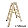 Scala Pieghevole a 5 Scalini Plabell Legno 139 x 31/51 cm di Plabell, Scale pieghevoli - Rif: S7920673, Prezzo: 81,68 €, Scon...