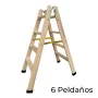 Escalera plegable de 6 peldaños Plabell Madera 164 x 31/55 cm de Plabell, Escaleras plegables - Ref: S7920674, Precio: 91,84 ...