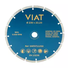 Cutting disc Viat 0711230 Masonry/Works Dry Ø 230 x 3 x 22,2 mm by Viat, Abrasive wheels and discs - Ref: S7920945, Price: 14...