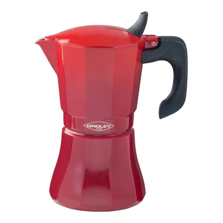 Italian Coffee Pot Oroley Petra 6 Cups Aluminium Red by Oroley, Stovetop Coffee Makers - Ref: S7921005, Price: 30,37 €, Disco...