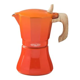 Italian Coffee Pot Oroley Petra 6 Cups Orange Aluminium by Oroley, Stovetop Coffee Makers - Ref: S7921007, Price: 30,37 €, Di...