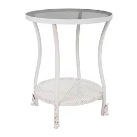 Table Basse Alexandra House Living Blanc verre Fer 50 x 60 x 50 cm de Alexandra House Living, Tables - Réf : D1630730, Prix :...