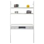 Mesa de escritório com prateleiras Alexandra House Living Branco 45 x 188 x 107 cm de Alexandra House Living, Secretárias e m...