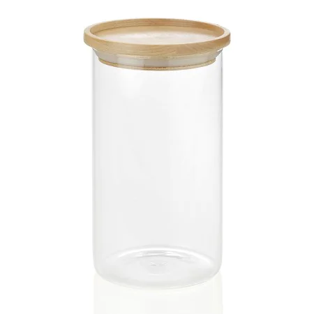 Tin Andrea House cc16204 Wood Glass 1,2 L Ø 9,5 x 17,5 cm by Andrea House, Food storage - Ref: S7921470, Price: 10,96 €, Disc...