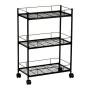 Vegetable trolley Andrea House cc72095 3 Shelves Black Metal by Andrea House, Shelves and supports - Ref: S7921476, Price: 75...