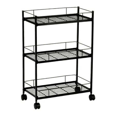 Vegetable trolley Andrea House cc72095 3 Shelves Black Metal by Andrea House, Shelves and supports - Ref: S7921476, Price: 75...