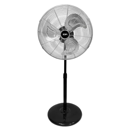 Ventilador de Pé EDM Preto mate 80 W Ø 50 cm industrial de EDM, Ventiladores de pedestal - Ref: S7921710, Preço: 53,74 €, Des...