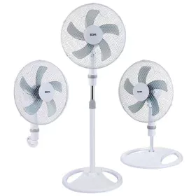 Ventilador EDM 33530 Branco 45 W 3 em 1 de EDM, Ventiladores de pedestal - Ref: S7921711, Preço: 39,72 €, Desconto: %