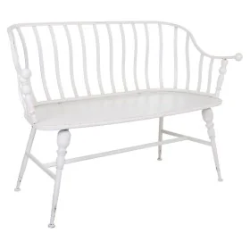 Bench Alexandra House Living White Iron 53 x 86 x 128 cm by Alexandra House Living, Benches - Ref: D1630739, Price: 204,73 €,...