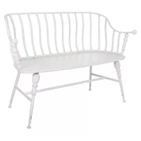 Banc Alexandra House Living Blanc Fer 53 x 86 x 128 cm de Alexandra House Living, Bancs - Réf : D1630739, Prix : 230,94 €, Re...