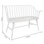 Bench Alexandra House Living White Iron 53 x 86 x 128 cm by Alexandra House Living, Benches - Ref: D1630739, Price: 230,63 €,...