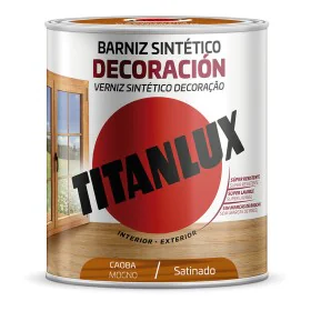 Synthetic varnish Titanlux m11100434 Decoration Satin finish Mahogany 750 ml by Titanlux, Varnish - Ref: S7921777, Price: 24,...