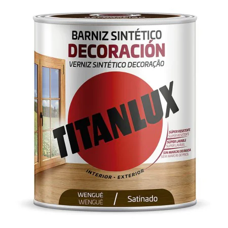 Vernis synthétique Titanlux m11100714 Décoration Satiné Wengue 250 ml de Titanlux, Vernis - Réf : S7921778, Prix : 13,62 €, R...