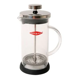 Cafeteira de Êmbolo Oroley Spezia 3 Kopjes Vidro de Borosilicato Aço inoxidável 18/10 350 ml de Oroley, Cafeteira de prensa -...