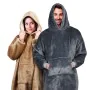 Blanket with Sleeves Hoodie One size by BigBuy Fashion, Blankets and bedcovers - Ref: S7921944, Price: 28,73 €, Discount: %