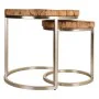 Jeu de 2 tables Alexandra House Living Naturel Fer Bois de manguier de Alexandra House Living, Tables - Réf : D1630742, Prix ...