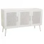 Credenza Alexandra House Living Bianco Argentato Bambù Legno MDF 41 x 71 x 120 cm di Alexandra House Living, Credenze e buffe...