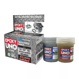 Adhésif époxy à deux composants Fusion Epoxy Black Label Unoa98 Universel Gris foncé 100 g de Fusion Epoxy Black Label, Colle...