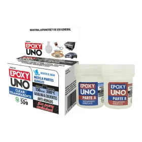 Two component epoxy adhesive Fusion Epoxy Black Label Unoc40 Universal Colourless 50 g by Fusion Epoxy Black Label, Dual-comp...