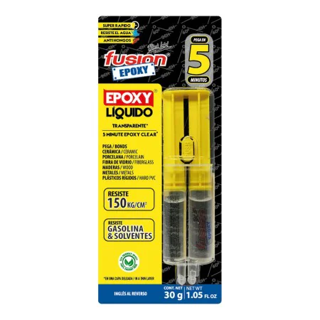 Two component epoxy adhesive Fusion Epoxy Black Label Ajt5 Syringe 30 g by Fusion Epoxy Black Label, Dual-component Adhesives...