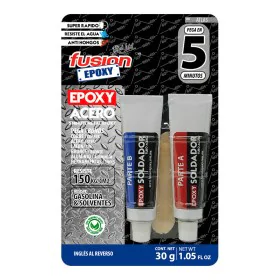 Adhésif époxy à deux composants Fusion Epoxy Black Label Atla5 Acier 30 g de Fusion Epoxy Black Label, Adhésifs époxy - Réf :...