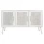 Credenza Alexandra House Living Bianco Argentato Bambù Legno MDF 41 x 71 x 120 cm di Alexandra House Living, Credenze e buffe...