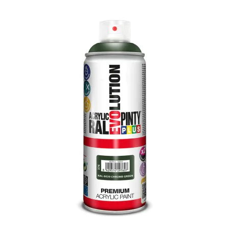 Peinture en spray Pintyplus Evolution RAL 6020 Vert foncé 400 ml Chrome de Pintyplus, Peintures à pulvériser - Réf : S7922739...