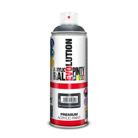 Peinture en spray Pintyplus Evolution RAL 7016 Anthracite 400 ml Mat de Pintyplus, Peintures à pulvériser - Réf : S7922743, P...