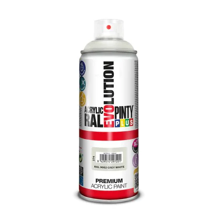 Tinta em spray Pintyplus Evolution RAL 9002 Branco/Cinzento 400 ml de Pintyplus, Sprays de pintura - Ref: S7922747, Preço: 6,...