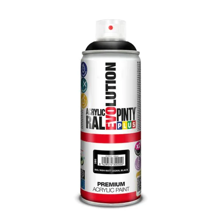 Sprühfarbe Pintyplus Evolution RAL 9004 Signal Black 400 ml Mattierend von Pintyplus, Sprayfarben - Ref: S7922748, Preis: 6,2...